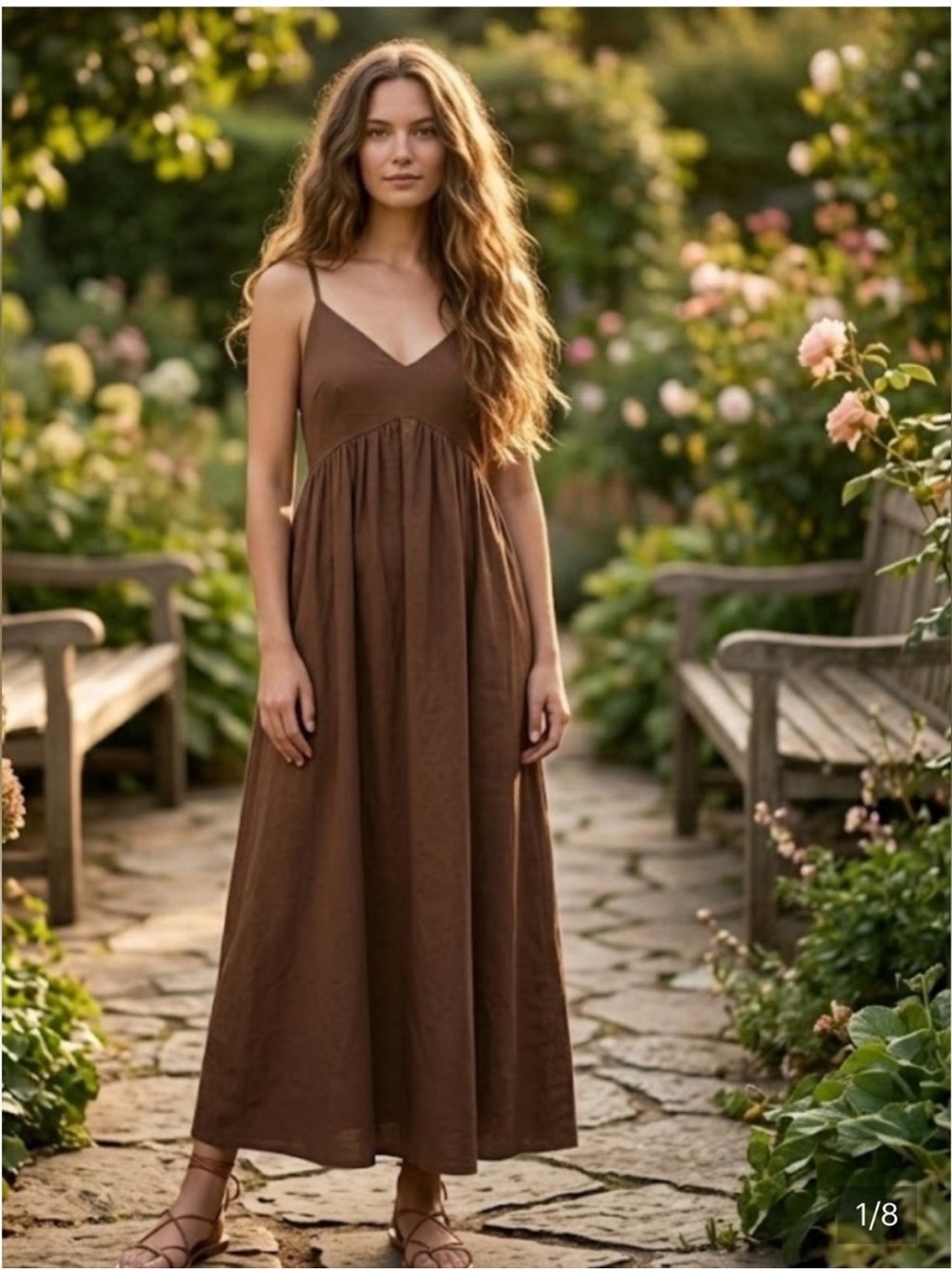 o.p.t Midi Dress SizeXL Spaghetti Strap Minimal A-line Dress